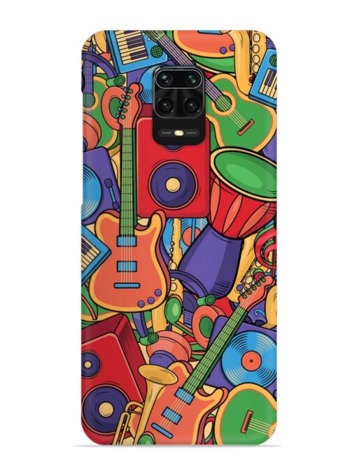 Colorful Music Art Snap Case for Xiaomi Redmi Note 9 Pro Zapvi