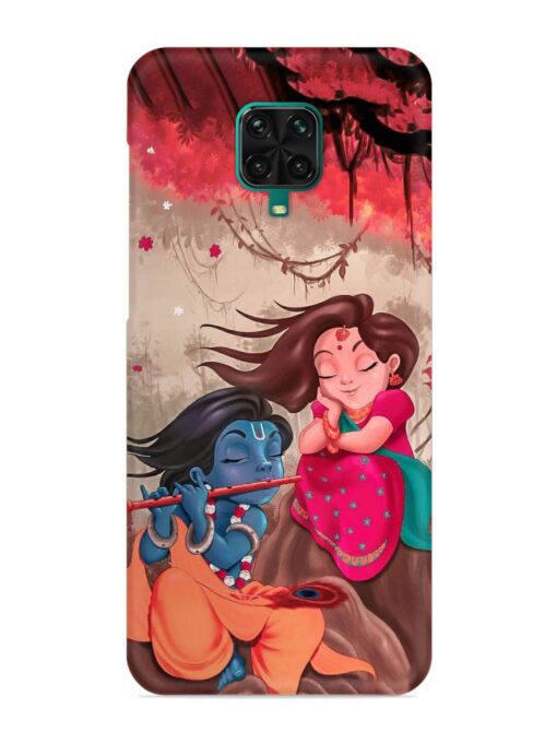 Radhe Krishna Water Art Snap Case for Xiaomi Redmi Note 9 Pro Max Zapvi