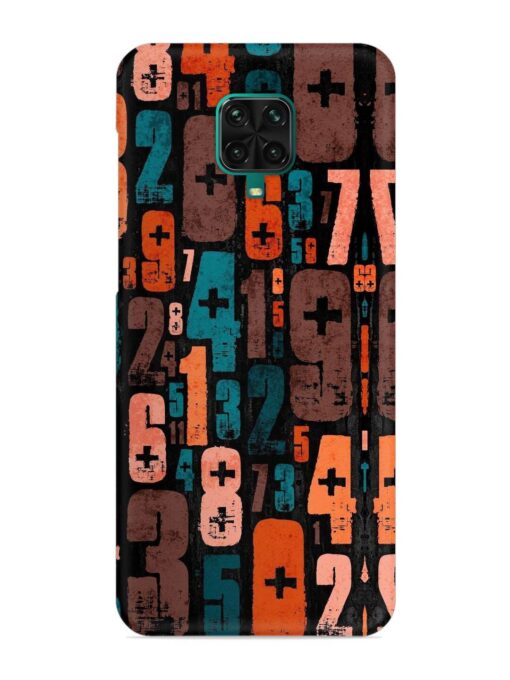 0 To 9 Art Snap Case for Xiaomi Redmi Note 9 Pro Max Zapvi