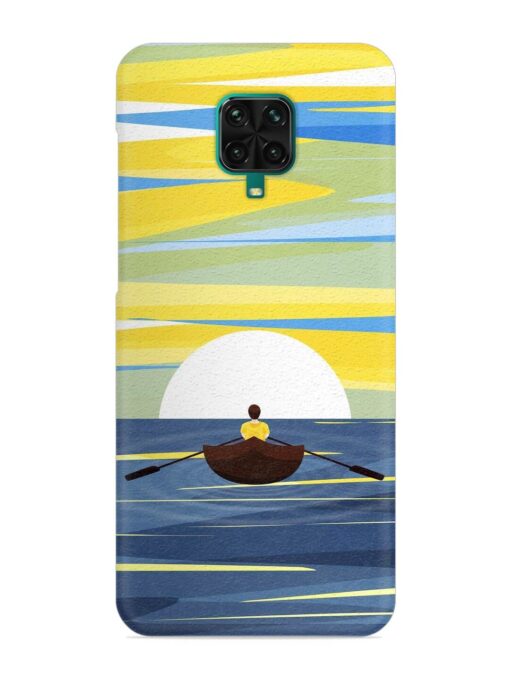 Rowing Person Ferry Paddle Snap Case for Xiaomi Redmi Note 9 Pro Max