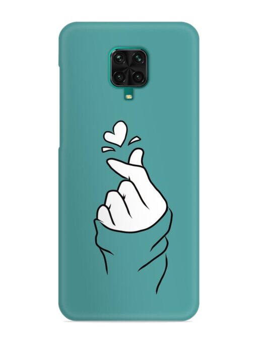 Korean Heart Sign Art Snap Case for Xiaomi Redmi Note 9 Pro Max