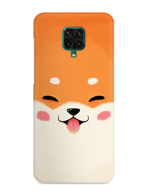 Cute Dog Face Vector Snap Case for Xiaomi Redmi Note 9 Pro Max Zapvi