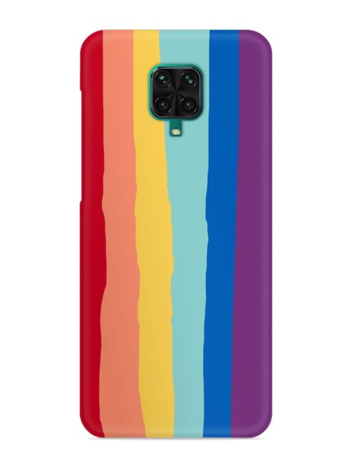 Rainbow Genuine Liquid Snap Case for Xiaomi Redmi Note 9 Pro Max Zapvi