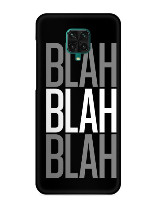 Blah Blah Blah Wallpaper Snap Case for Xiaomi Redmi Note 9 Pro Max Zapvi