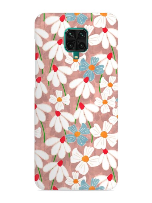 Abstract Petal Flowers Snap Case for Xiaomi Redmi Note 9 Pro Max Zapvi