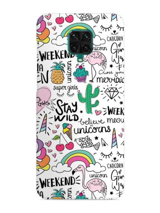 Unicorn Ice Cream Snap Case for Xiaomi Redmi Note 9 Pro Max