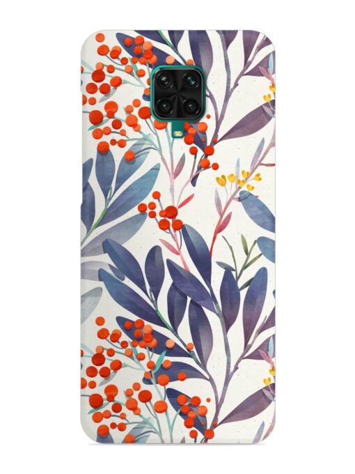 Seamless Floral Pattern Snap Case for Xiaomi Redmi Note 9 Pro Max Zapvi