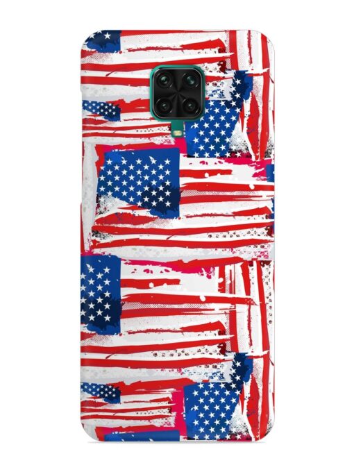 Usa Flag Seamless Snap Case for Xiaomi Redmi Note 9 Pro Max Zapvi