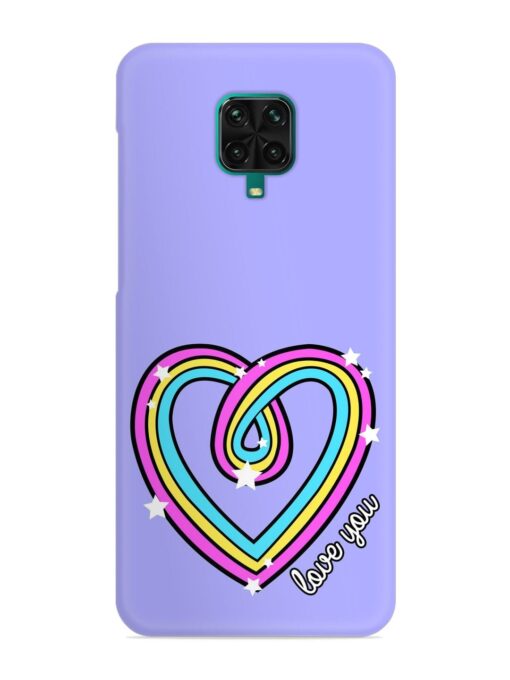 Colorful Rainbow Heart Snap Case for Xiaomi Redmi Note 9 Pro Max Zapvi