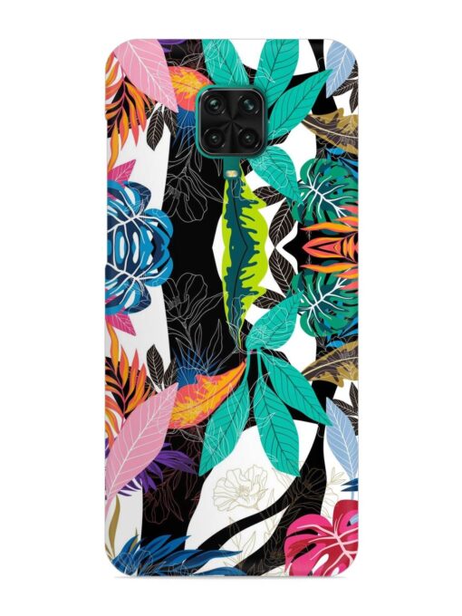 Floral Pattern Bright Snap Case for Xiaomi Redmi Note 9 Pro Max Zapvi