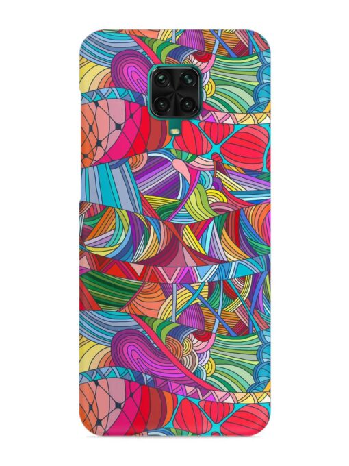 Seamless Patterns Hand Drawn Snap Case for Xiaomi Redmi Note 9 Pro Max Zapvi