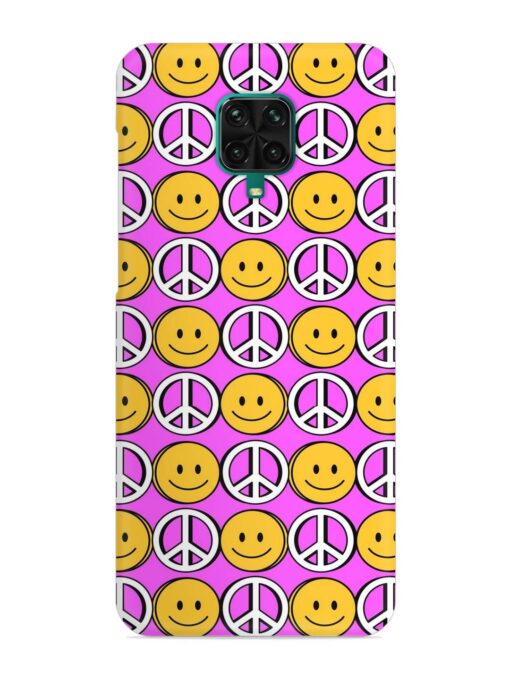 Smiley Face Peace Snap Case for Xiaomi Redmi Note 9 Pro Max Zapvi