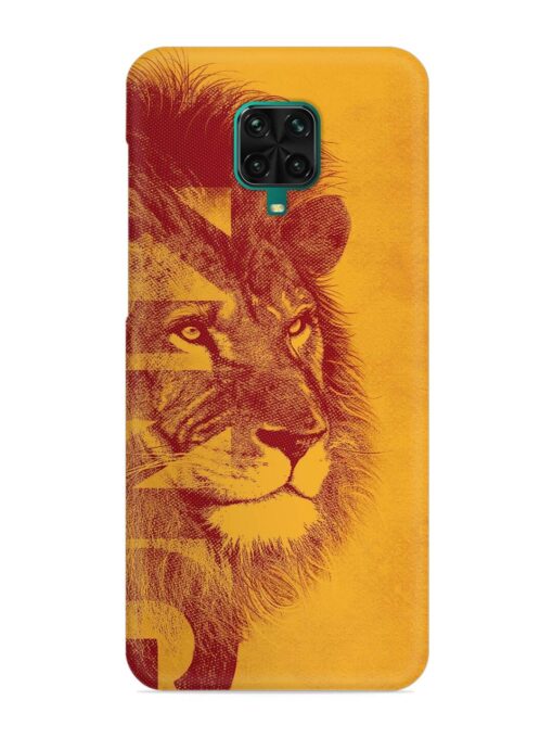 Gold Lion Crown Art Snap Case for Xiaomi Redmi Note 9 Pro Max Zapvi