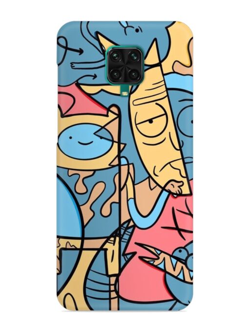 Silly Face Doodle Snap Case for Xiaomi Redmi Note 9 Pro Max