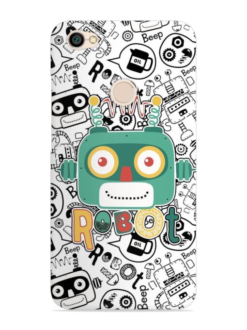 Robot Modern Seamless Pattern Snap Case for Xiaomi Redmi Y1 Zapvi