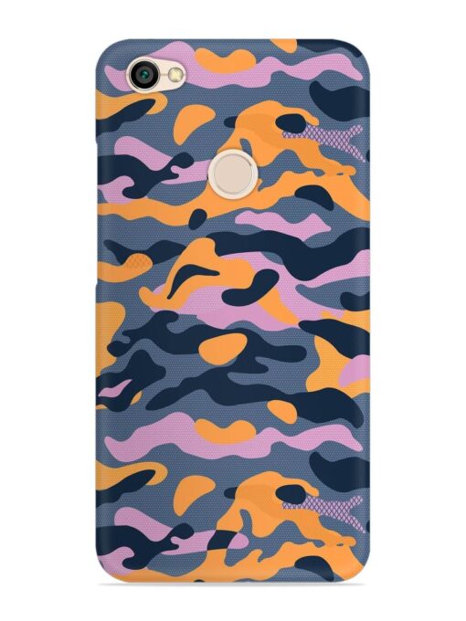 Camouflage Army Military English Orange Art Snap Case for Xiaomi Redmi Y1 Zapvi