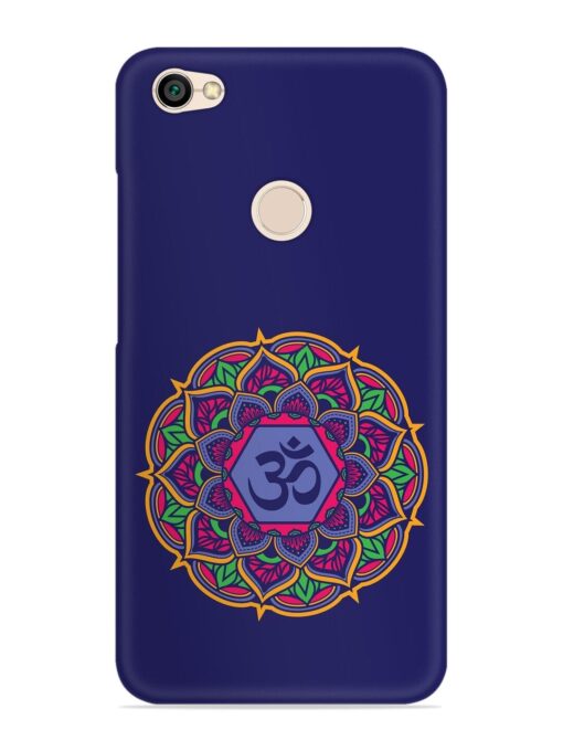 Om Mandala Art Blue Snap Case for Xiaomi Redmi Y1 Zapvi