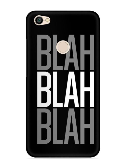 Blah Blah Blah Wallpaper Snap Case for Xiaomi Redmi Y1 Zapvi