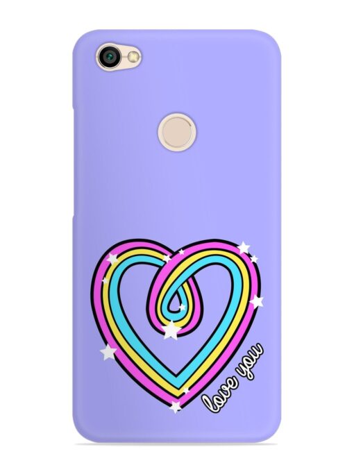 Colorful Rainbow Heart Snap Case for Xiaomi Redmi Y1