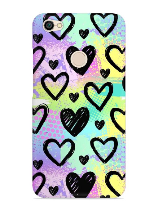 Bright Pattern Hearts Snap Case for Xiaomi Redmi Y1 Zapvi