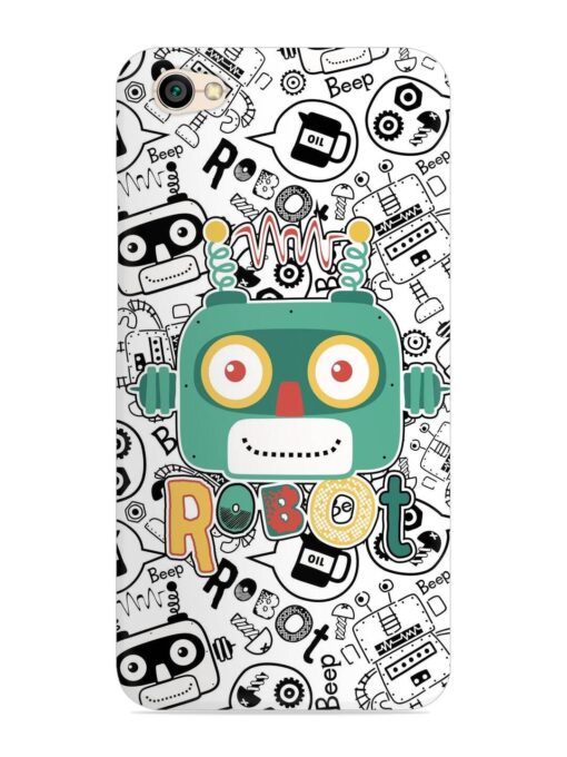 Robot Modern Seamless Pattern Snap Case for Xiaomi Redmi Y1 Lite Zapvi