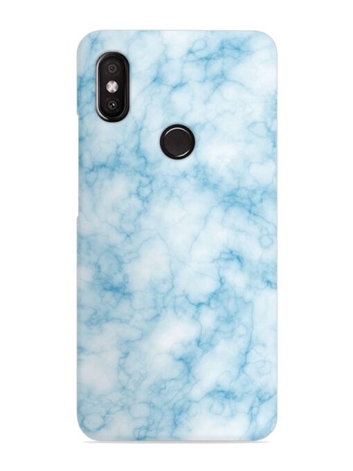 Blue White Natural Marble Snap Case for Xiaomi Redmi Y2 Zapvi