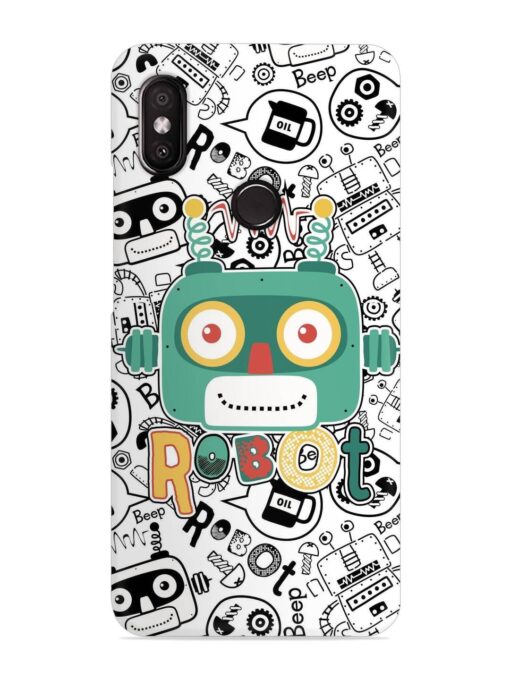 Robot Modern Seamless Pattern Snap Case for Xiaomi Redmi Y2