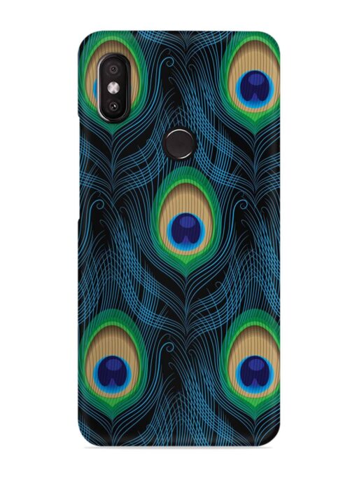 Seamless Pattern Peacock Snap Case for Xiaomi Redmi Y2 Zapvi