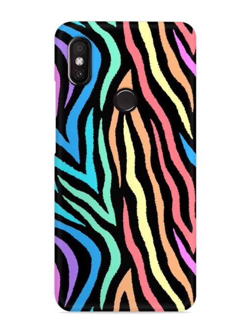 Colorful Abstract Zebra Snap Case for Xiaomi Redmi Y2 Zapvi