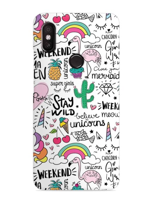 Unicorn Ice Cream Snap Case for Xiaomi Redmi Y2 Zapvi