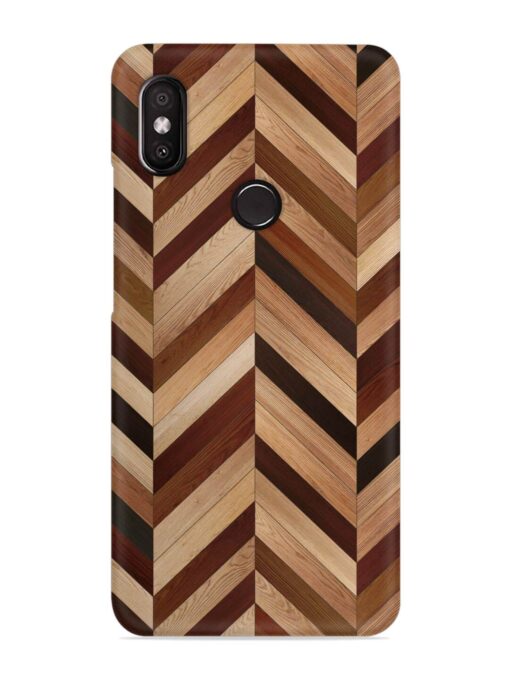 Seamless Wood Parquet Snap Case for Xiaomi Redmi Y2 Zapvi