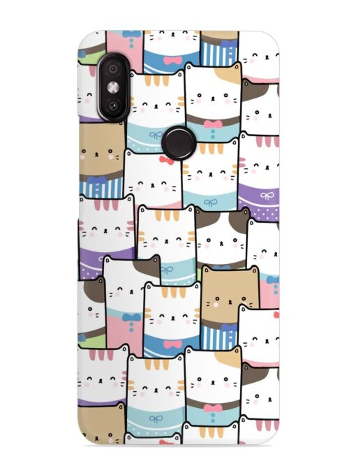 Cute Adorable Cat Snap Case for Xiaomi Redmi Y2 Zapvi