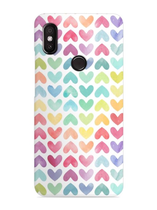 Seamless Colorful Watercolor Snap Case for Xiaomi Redmi Y2 Zapvi