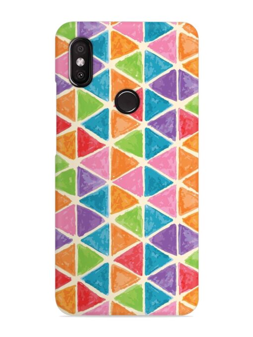 Seamless Colorful Isometric Snap Case for Xiaomi Redmi Y2 Zapvi