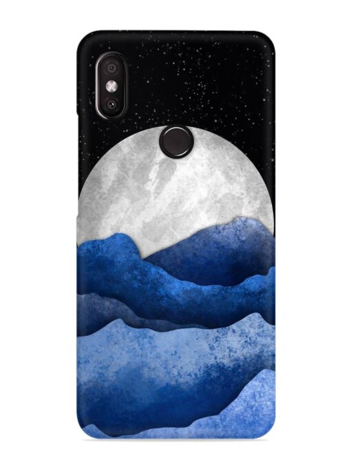 Full Moon Mountain Vector Snap Case for Xiaomi Redmi Y2 Zapvi