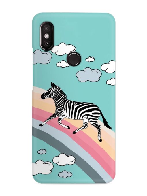 Running Zebra Snap Case for Xiaomi Redmi Y2 Zapvi