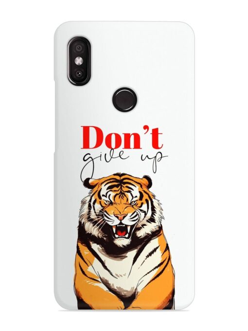 Don'T Give Up Tiger Art Snap Case for Xiaomi Redmi Y2 Zapvi