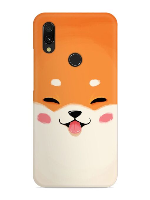 Cute Dog Face Vector Snap Case for Xiaomi Redmi Y3 Zapvi