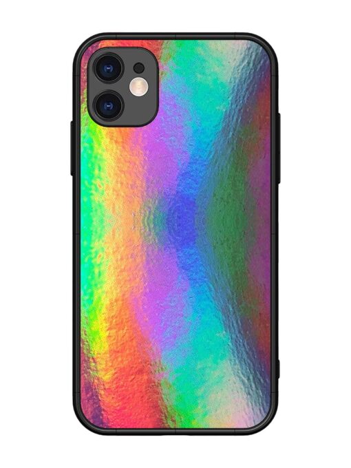 Colorful Holographic Background Glossy Metal TPU Phone Cover for Apple Iphone 11 Zapvi