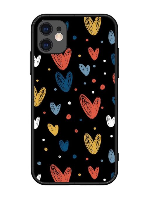 Happy Valentines Day Glossy Metal TPU Phone Cover for Apple Iphone 11 Zapvi