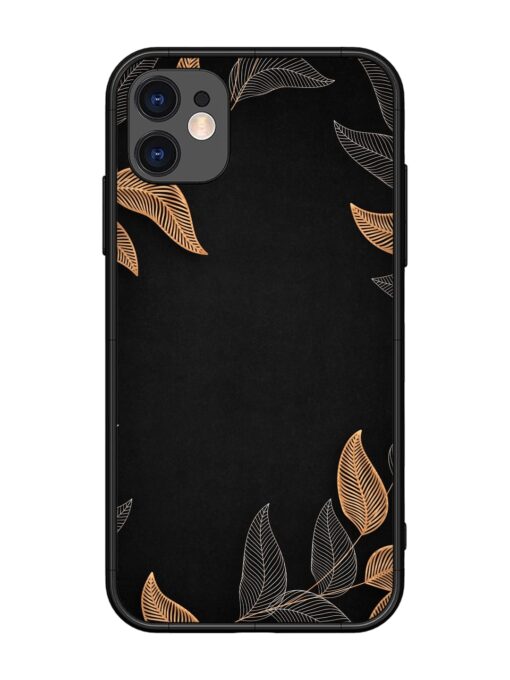 Foliage Art Glossy Metal Phone Cover for Apple Iphone 11 Zapvi