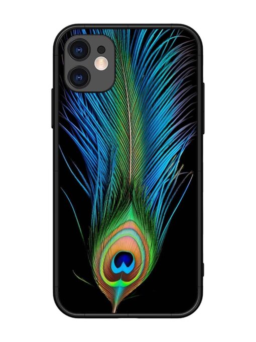 Peacock Feather Glossy Metal TPU Phone Cover for Apple Iphone 11 Zapvi