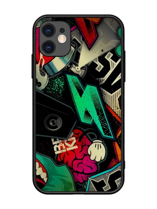 Graffiti Art Glossy Metal Phone Cover for Apple Iphone 11 Zapvi