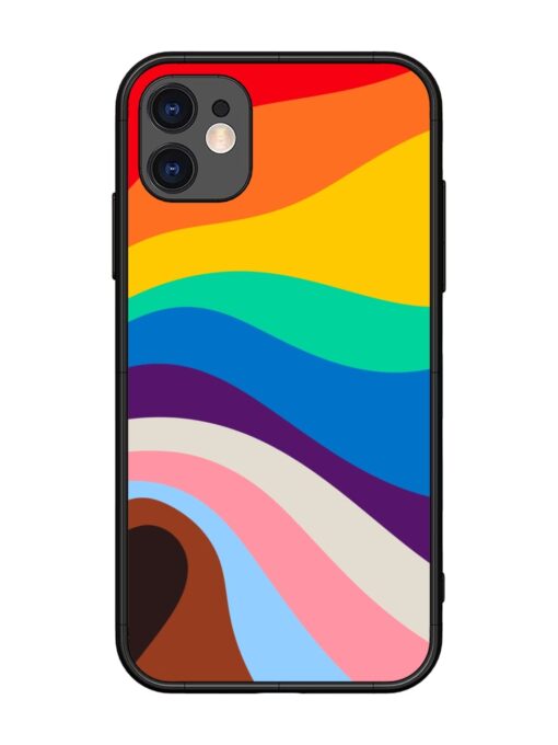 Minimal Pride Art Glossy Metal Phone Cover for Apple Iphone 11 Zapvi