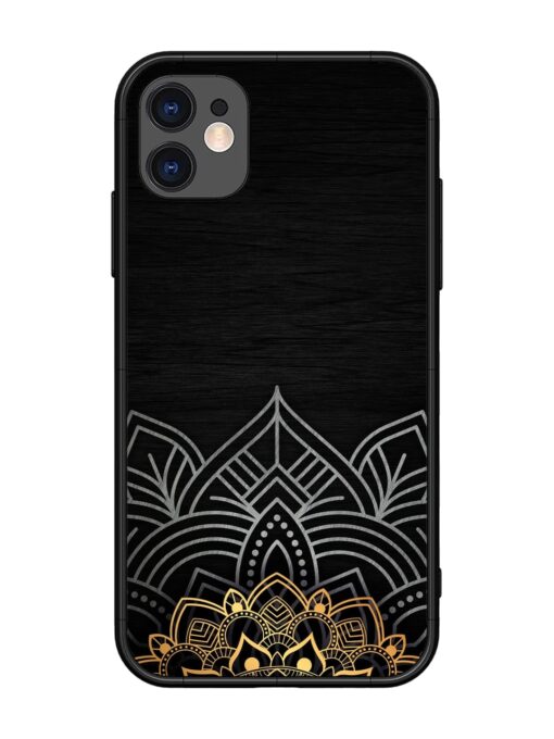 Decorative Golden Pattern Glossy Metal Phone Cover for Apple Iphone 11 Zapvi