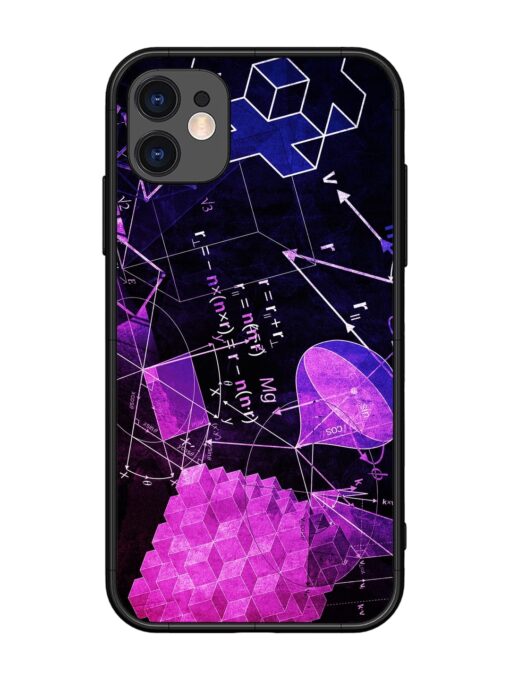 Math Physics Formula Art Glossy Metal Phone Cover for Apple Iphone 11 Zapvi