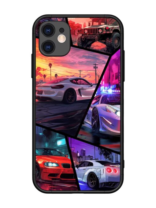 Ride In Pixels Glossy Metal Phone Cover for Apple Iphone 11 Zapvi