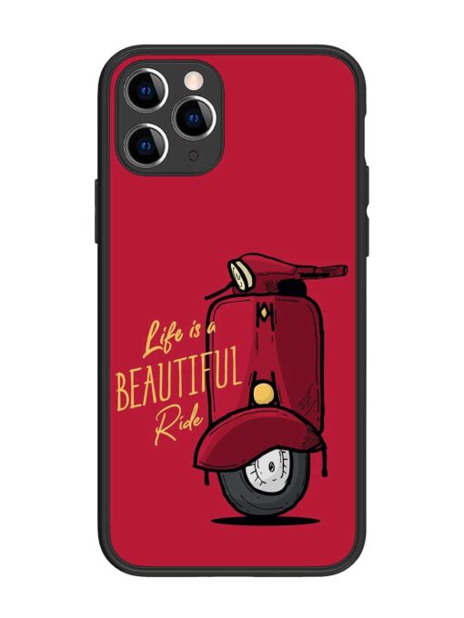 Life Is Beautiful Rides Glossy Metal Phone Cover for Apple Iphone 11 Pro Zapvi