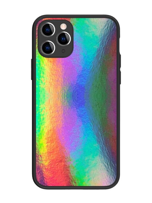 Colorful Holographic Background Glossy Metal TPU Phone Cover for Apple Iphone 11 Pro