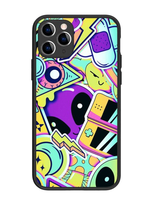 Scratch Art Glossy Metal Phone Cover for Apple Iphone 11 Pro